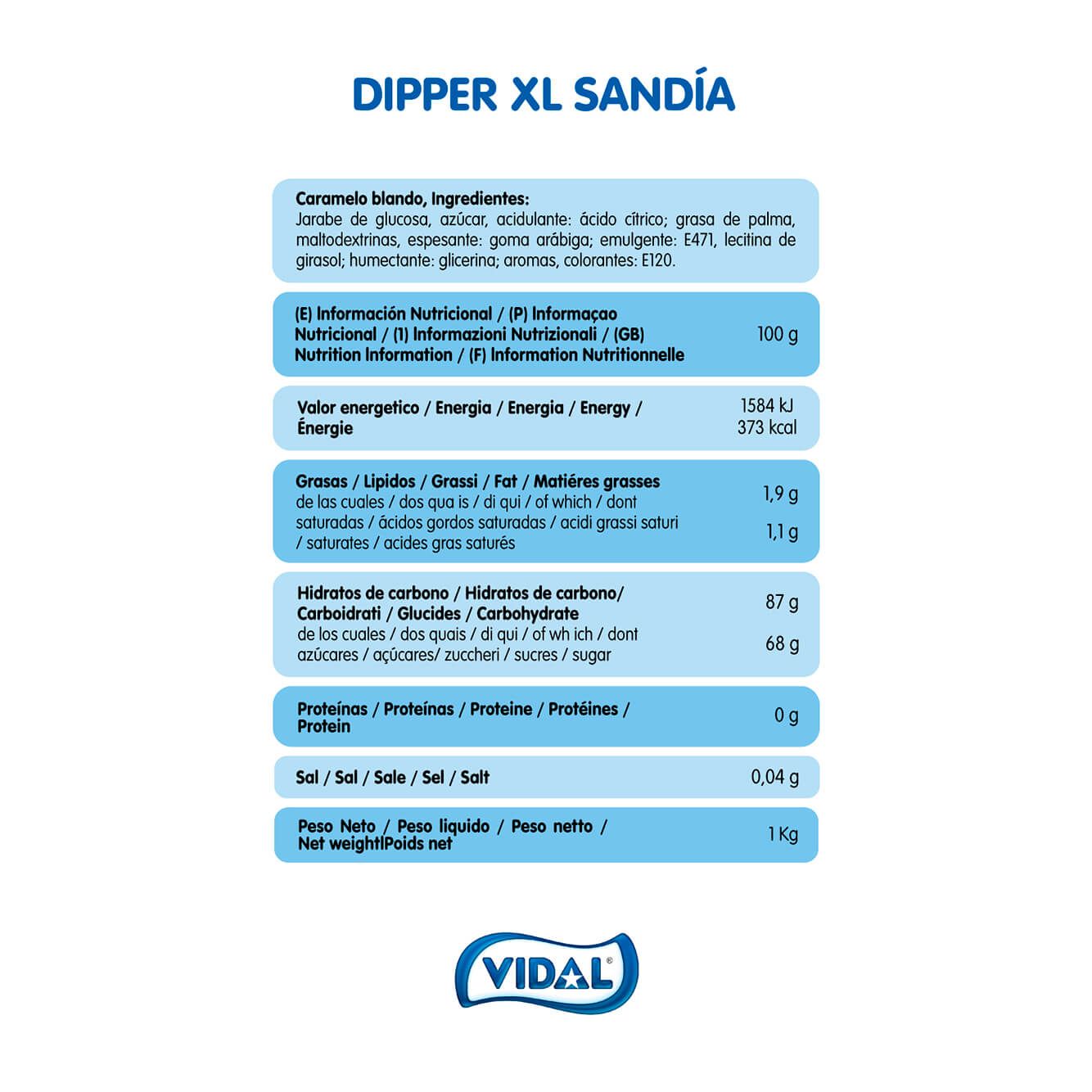 DIPPER XL SANDÍA ENVUELTO INDIVIDUALMENTE