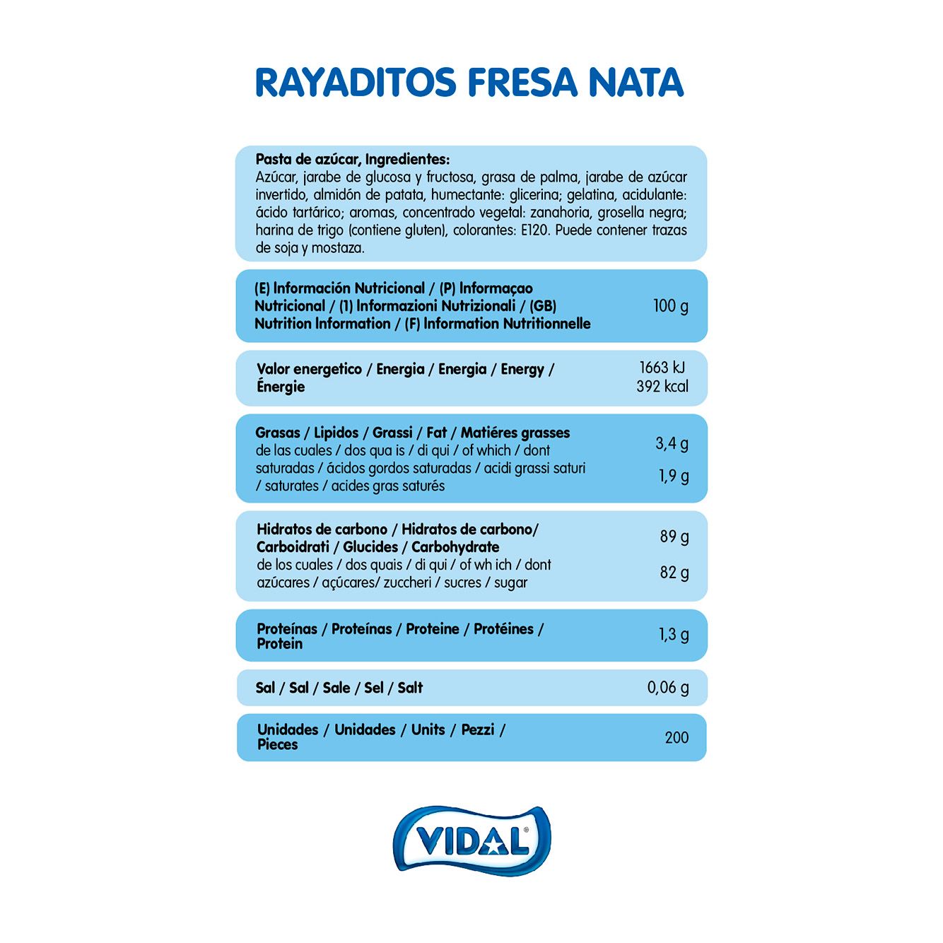 REGALIZ RAYADO NATA FRESA BANDEJA 1,4KG