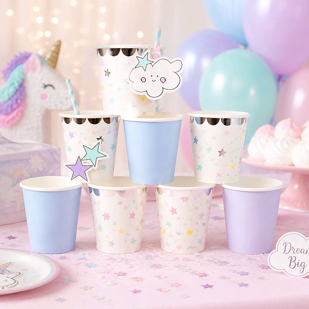 VASOS UNICORNIO-ESTRELLAS