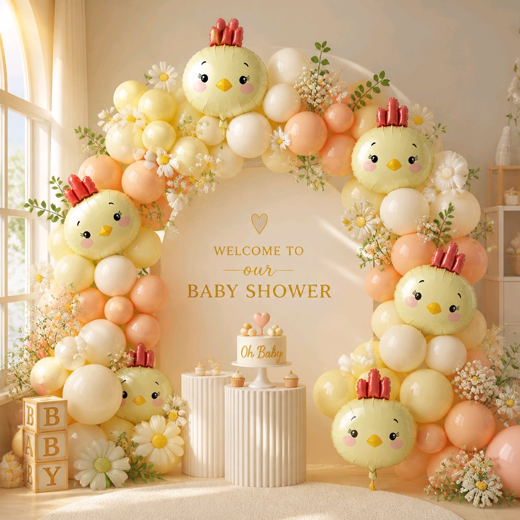 GLOBO POLLITO BABY SHOWER