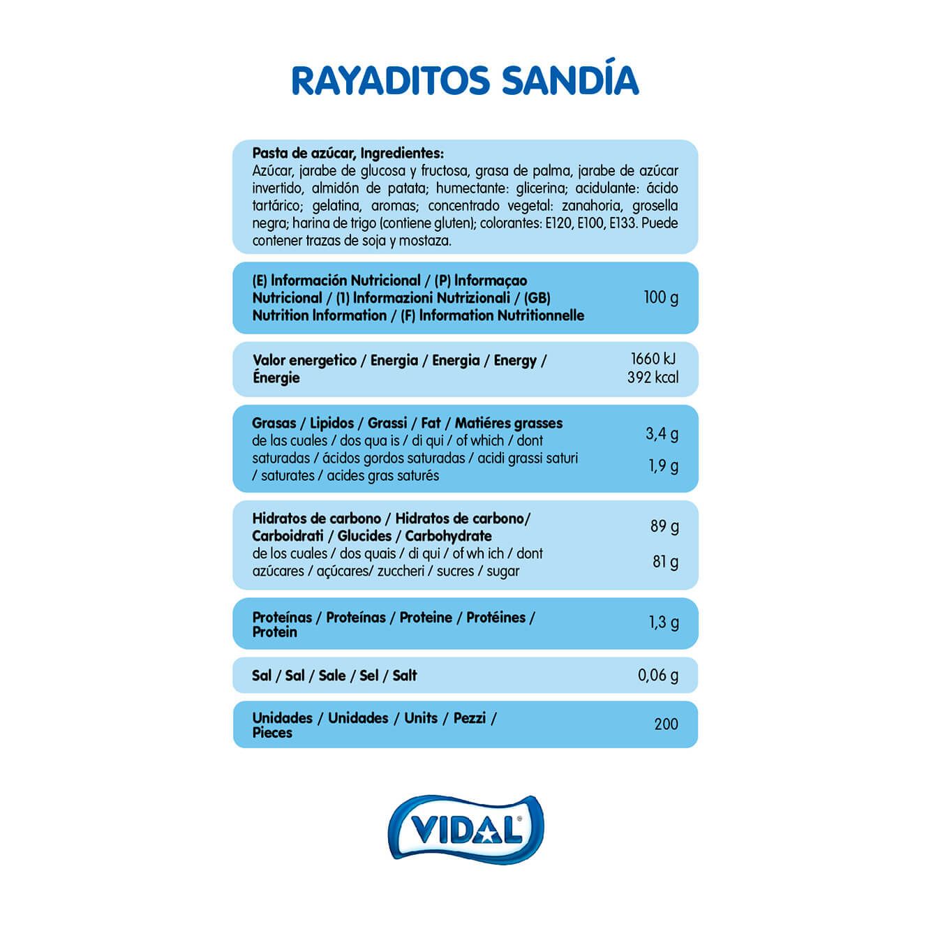REGALIZ RAYADO SANDÍA BANDEJA 1,4Kg