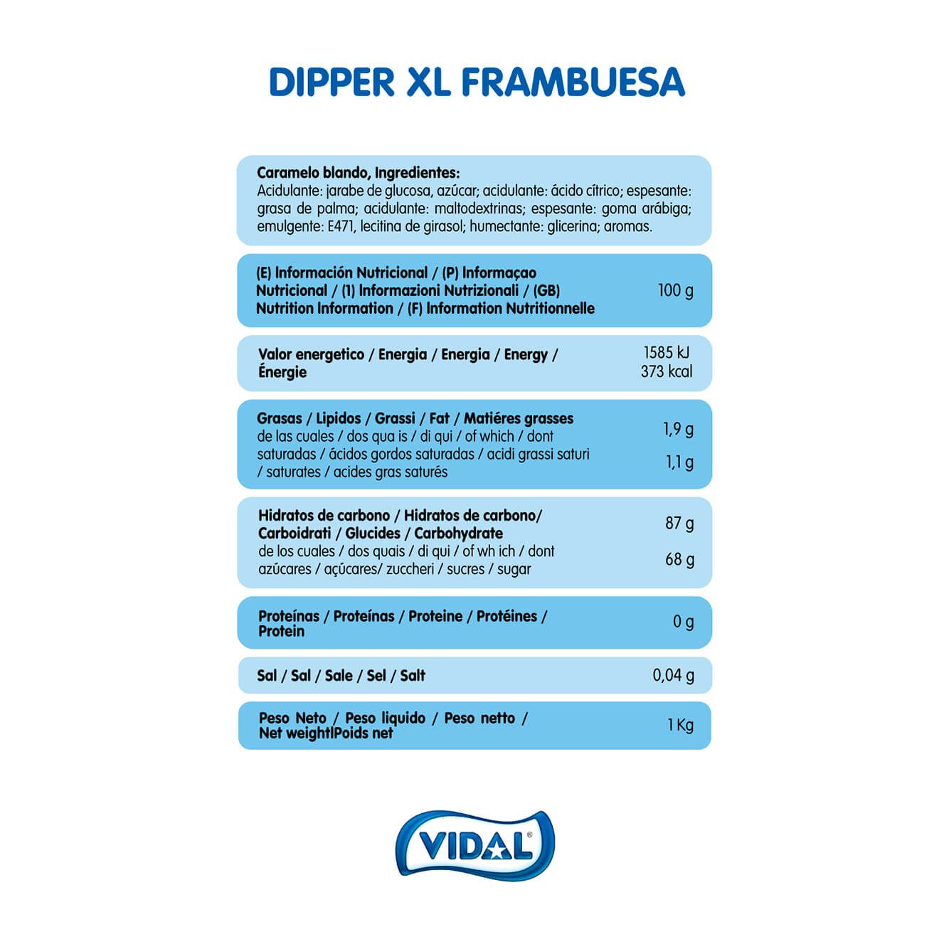 DIPPER XL FRAMBUESA ENVUELTO INDIVIDUALMENTE