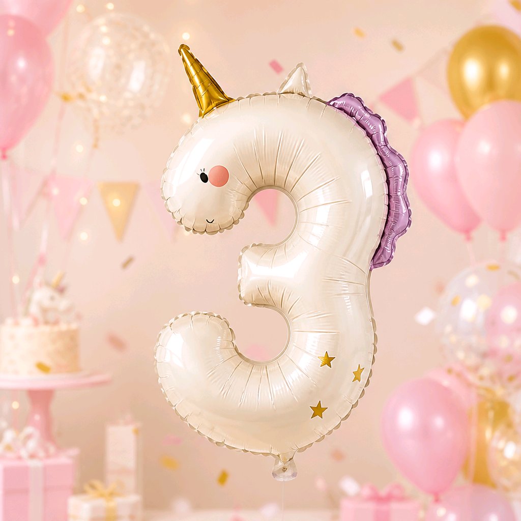 GLOBO UNICORNIO NÚMERO 3