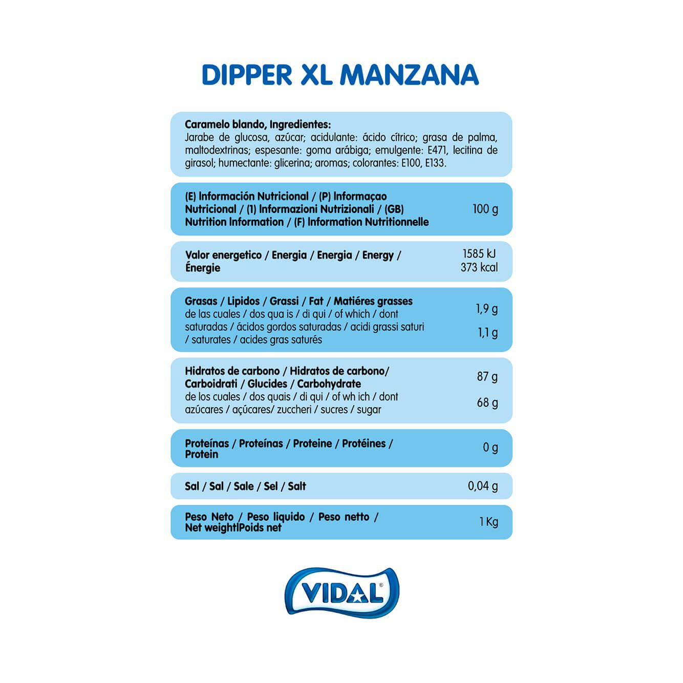 DIPPER XL MANZANA ENVUELTO INDIVIDUALMENTE