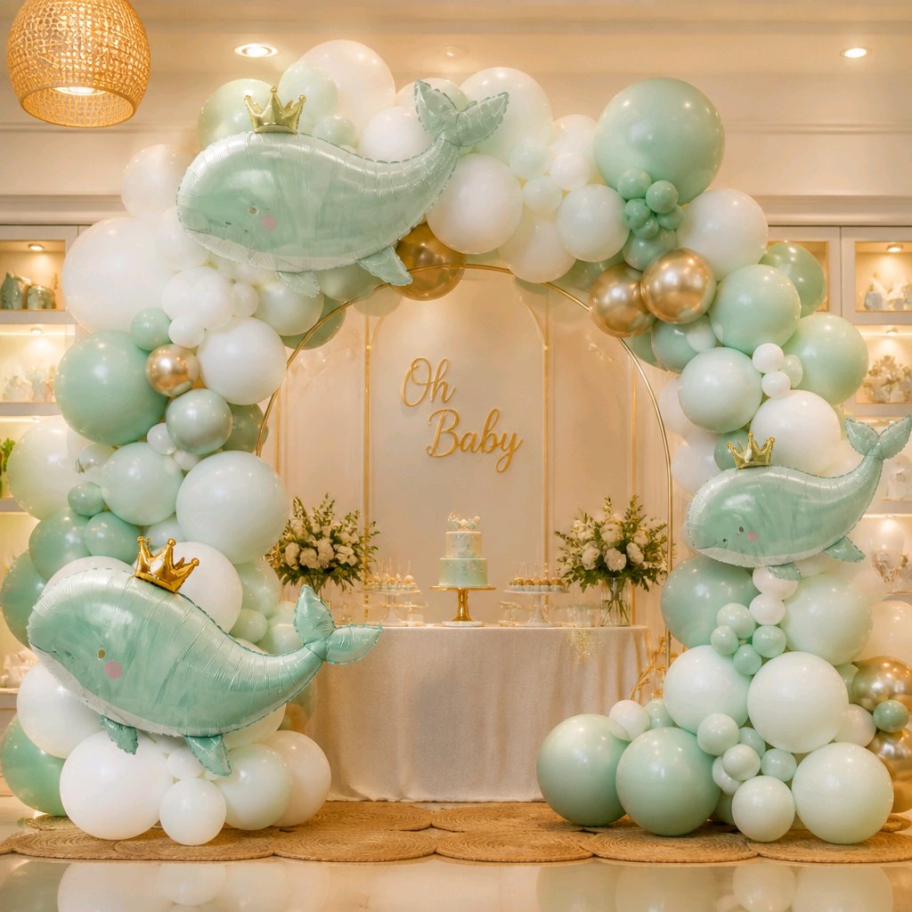 GLOBO BALLENA BABY SHOWER