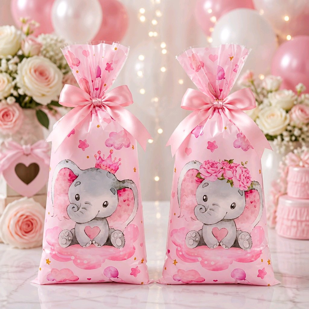 BOLSA ELEFANTE BEBÉ ROSA