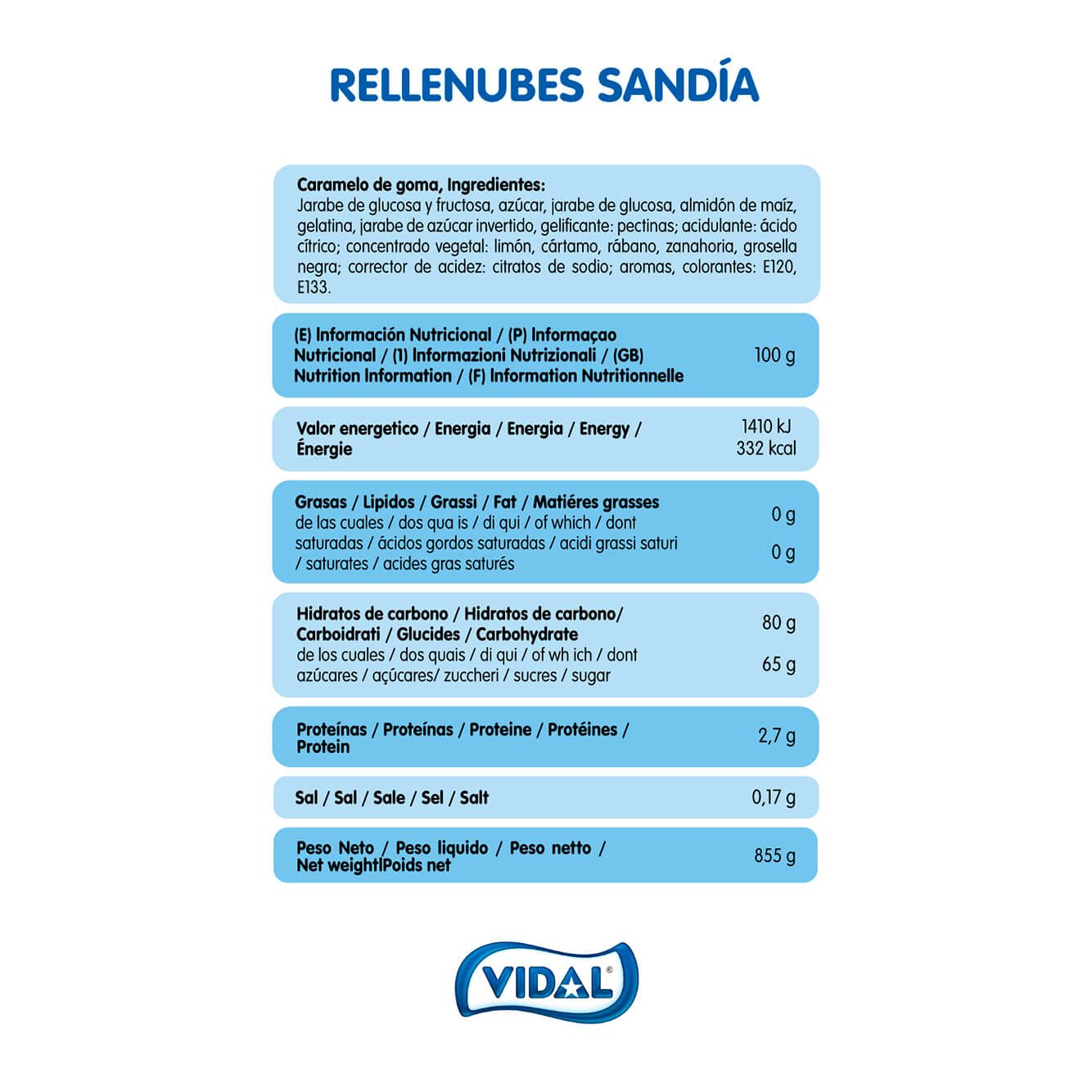 NUBE RELLENA SANDÍA ESTUCHE 885G