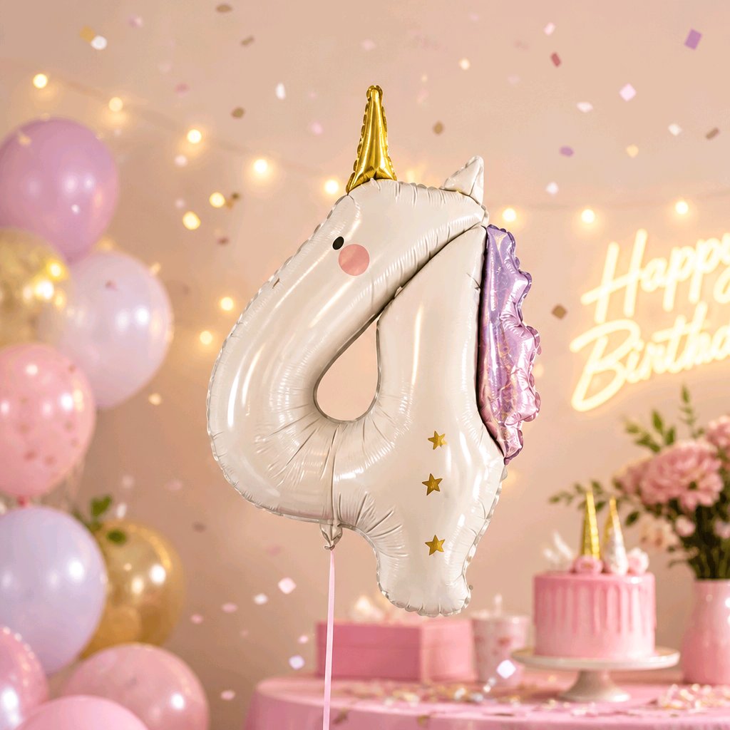 GLOBO UNICORNIO NÚMERO 4