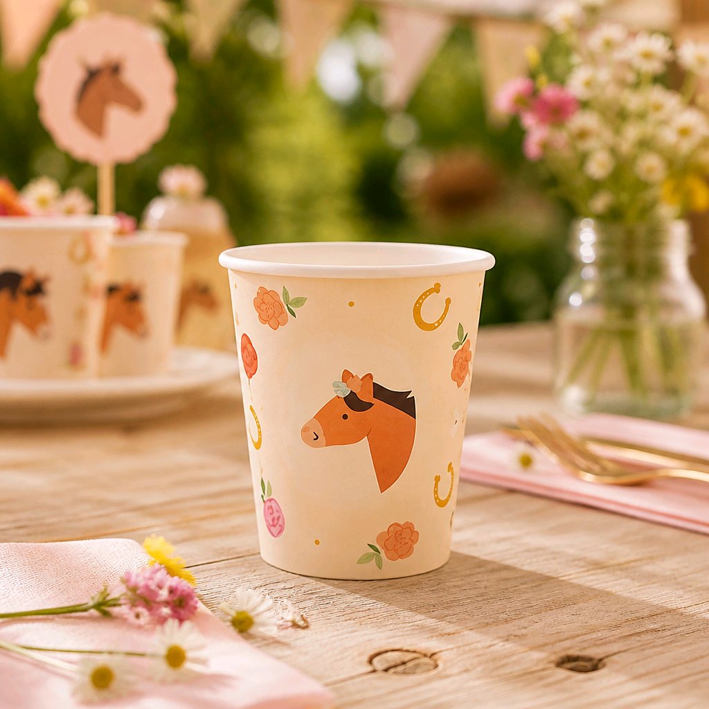 VASOS CABALLOS ESTAMPADO