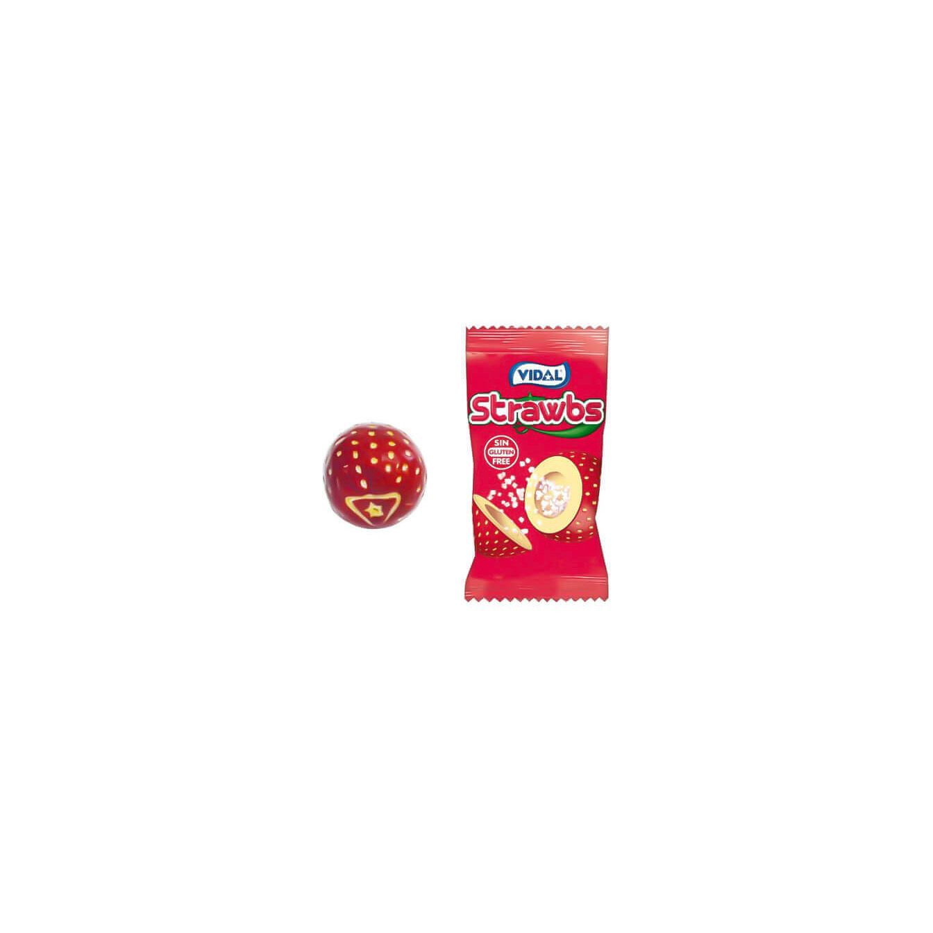 CHICLES STRAWBS ENVUELTO INDIVIDUALMENTE