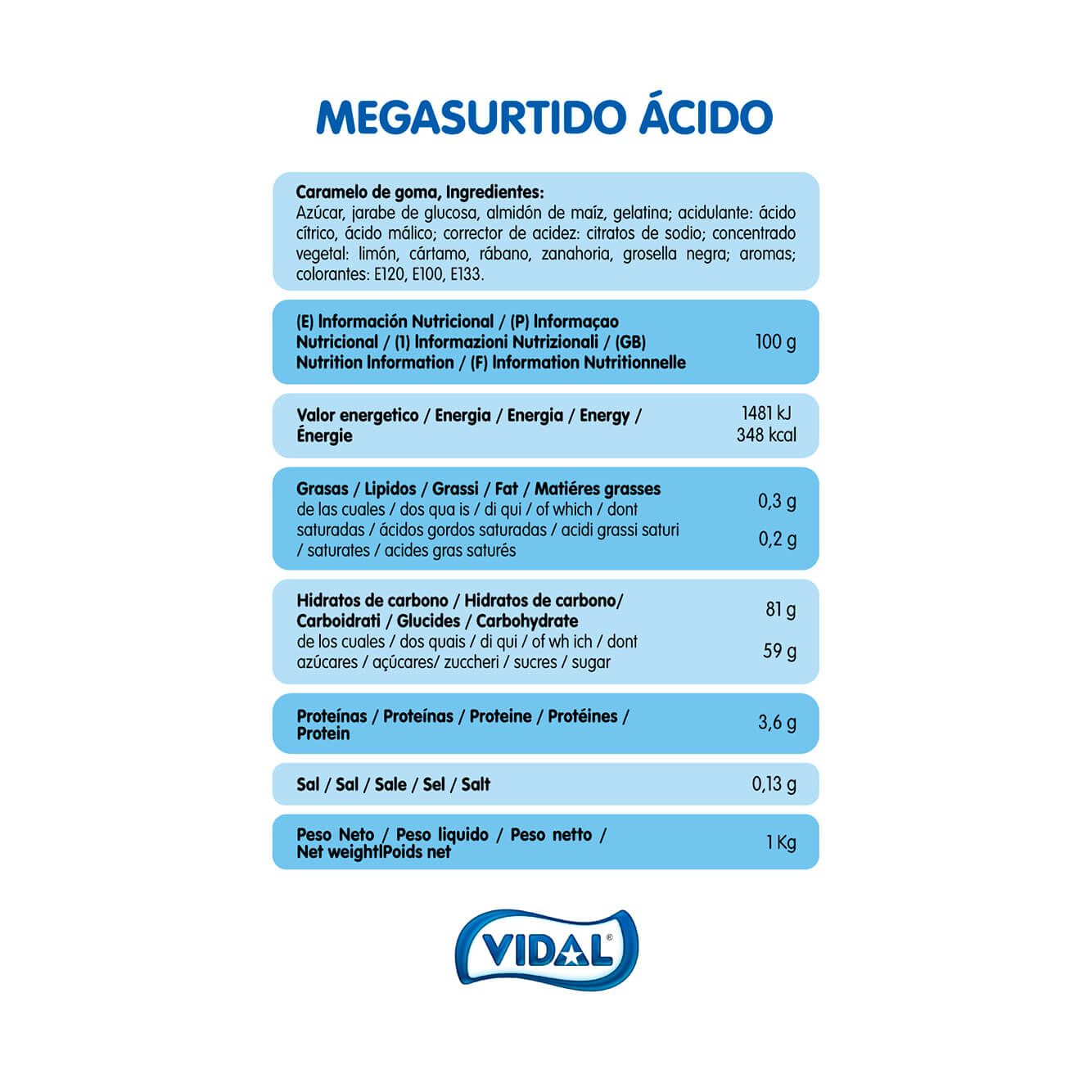MEGASURTIDO ÁCIDO 1KG