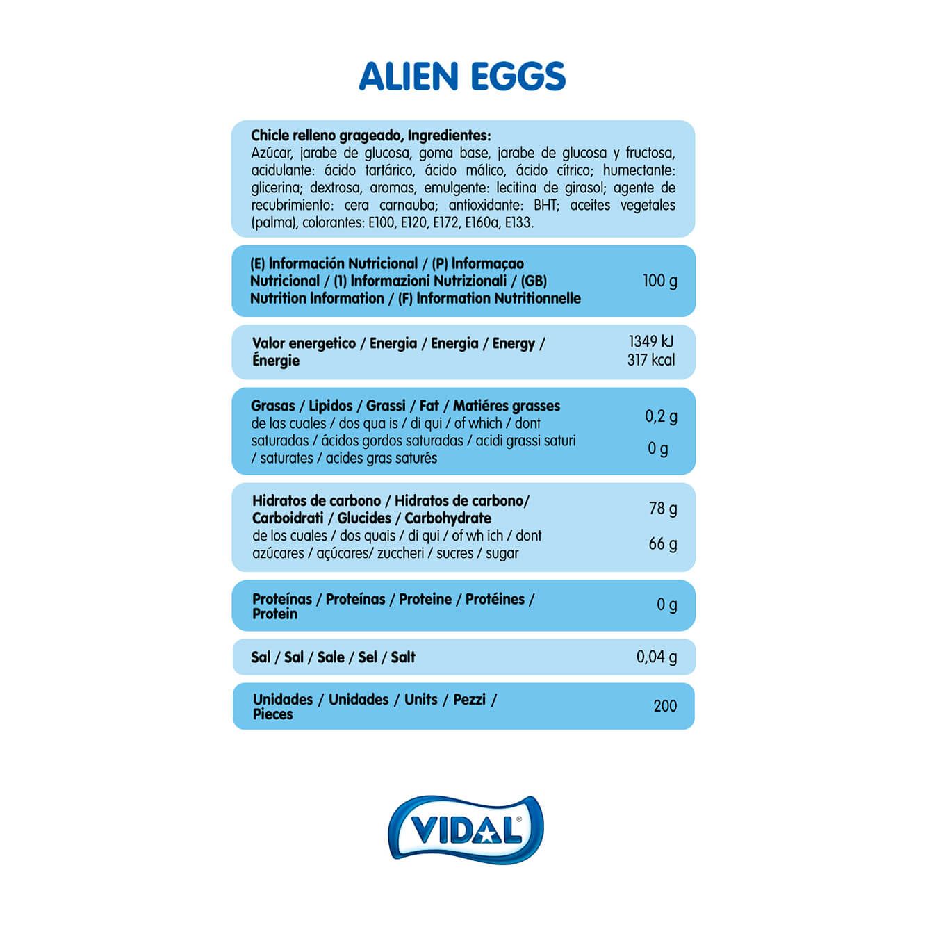 CHICLE ALIEN EGGS ENVUELTO INDIVIDUALMENTE