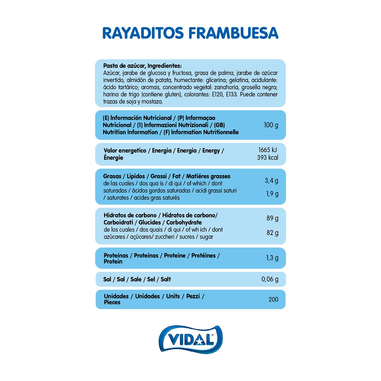 REGALIZ RAYADO FRAMBUESA BANDEJA 1,4KG