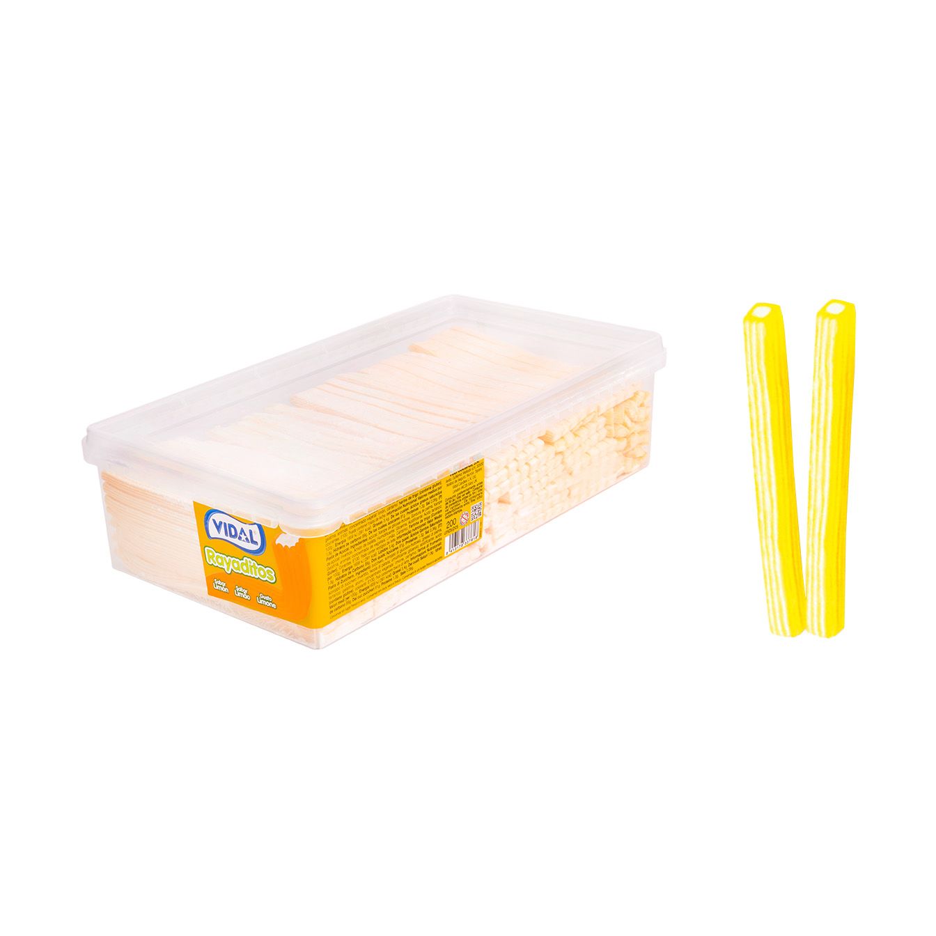 REGALIZ RAYADO LIMÓN BANDEJA 1,4Kg